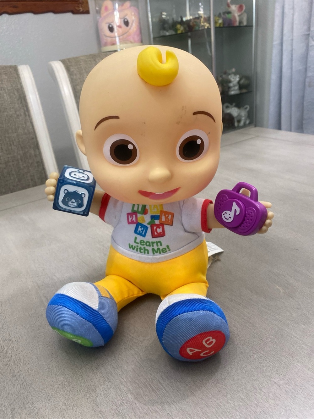 Learn-With-Me Yellow Interactive Baby Doll for Toddlers
